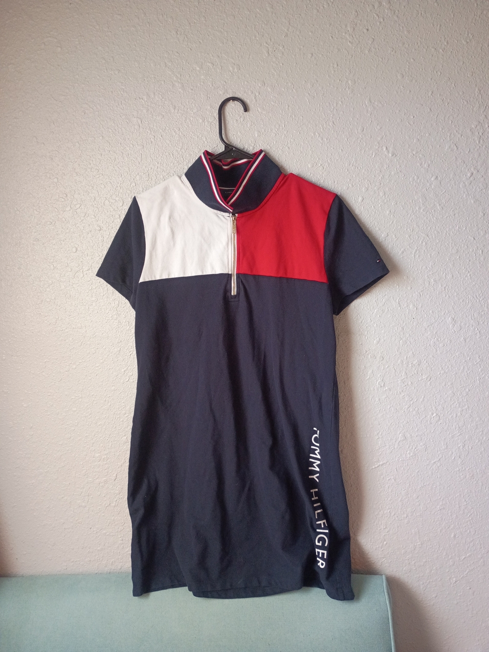 Tommy Hilfiger Colorblock Navy, Red & White Polo Dress - Picture 2 of 8